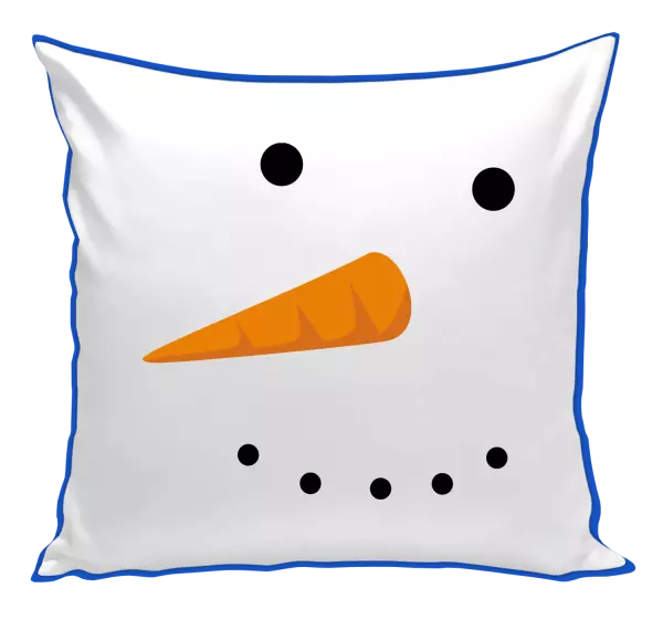 Vianočný vankúš Snehuliak