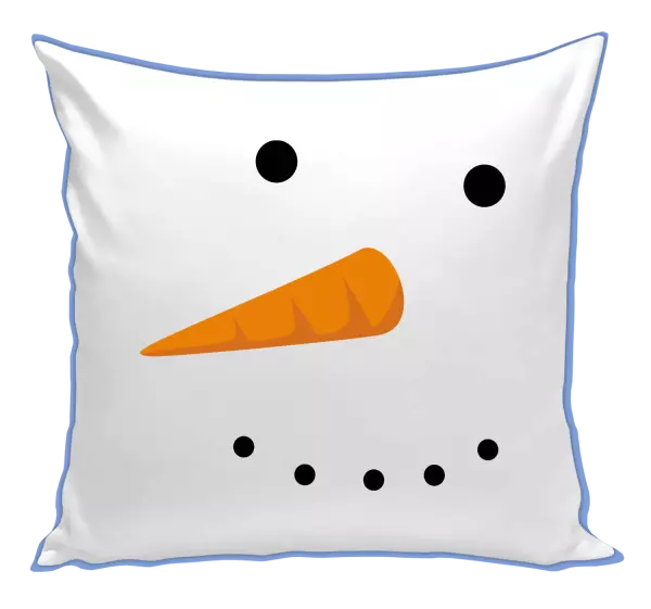 Vianočný vankúš Snehuliak