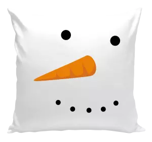 Vianočný vankúš Snehuliak