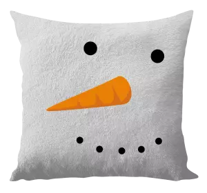 Vianočný vankúš Snehuliak