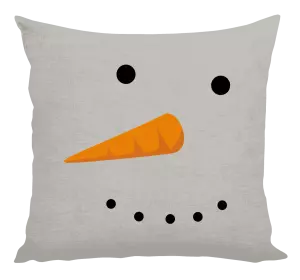 Vianočný vankúš Snehuliak