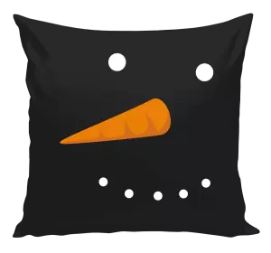 Vianočný vankúš Snehuliak