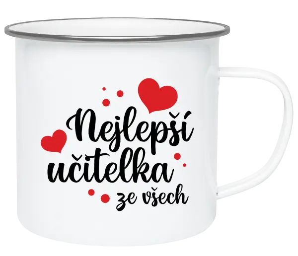 Plecháček Nejlepší učitelka ze všech - srdíčka