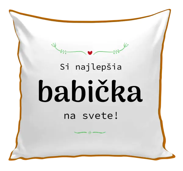 Vankúš Jsi nejlepší babička na světě - kopie