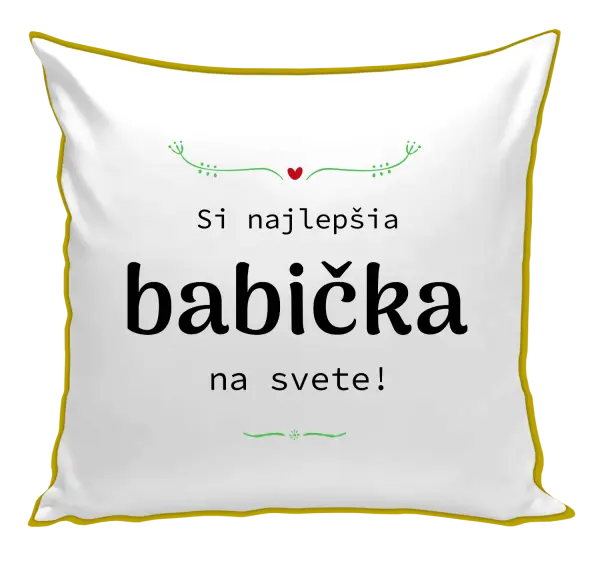 Vankúš Jsi nejlepší babička na světě - kopie