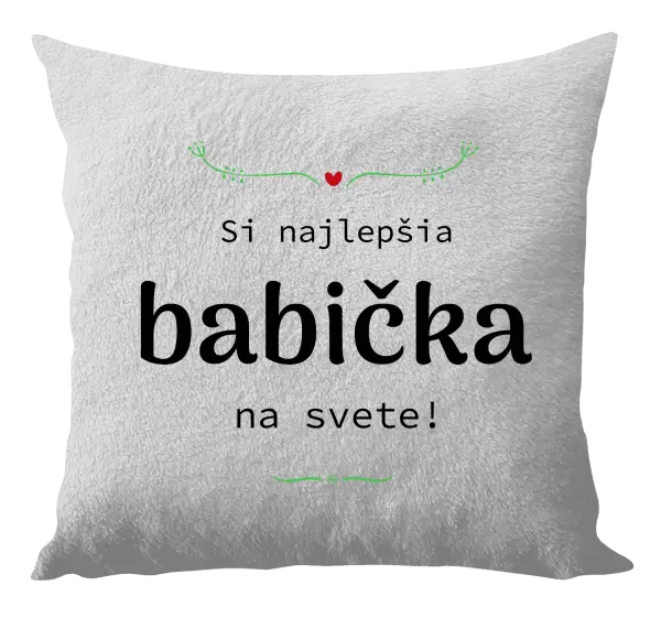 Vankúš Jsi nejlepší babička na světě - kopie