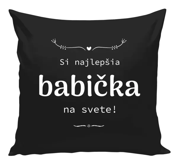 Vankúš Jsi nejlepší babička na světě - kopie