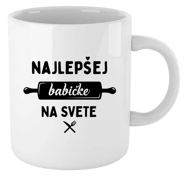 Hrnček Nejlepší babičce na světě - váleček - kopie