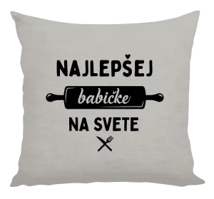 Vankúš Nejlepší babičce na světě - váleček - kopie