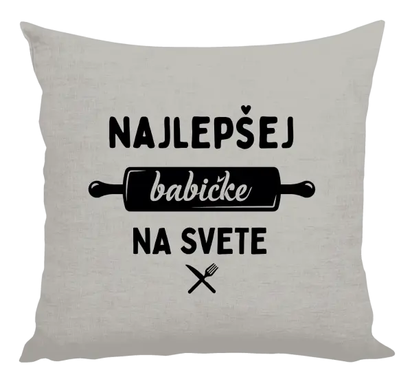 Vankúš Nejlepší babičce na světě - váleček - kopie