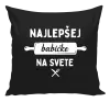Vankúš Nejlepší babičce na světě - váleček - kopie