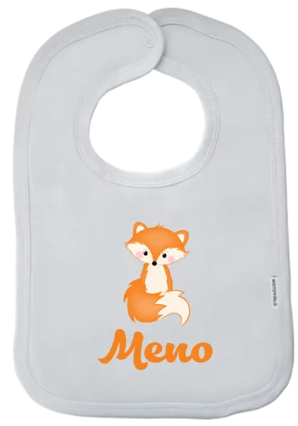 Detský podbradník Lištička se jménem - kopie