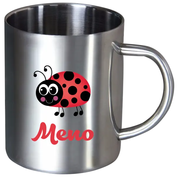Nerezový hrnček Beruška se jménem - kopie