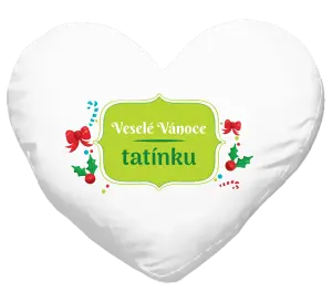Vianočný vankúš Veselé Vánoce, tatínku - kopie