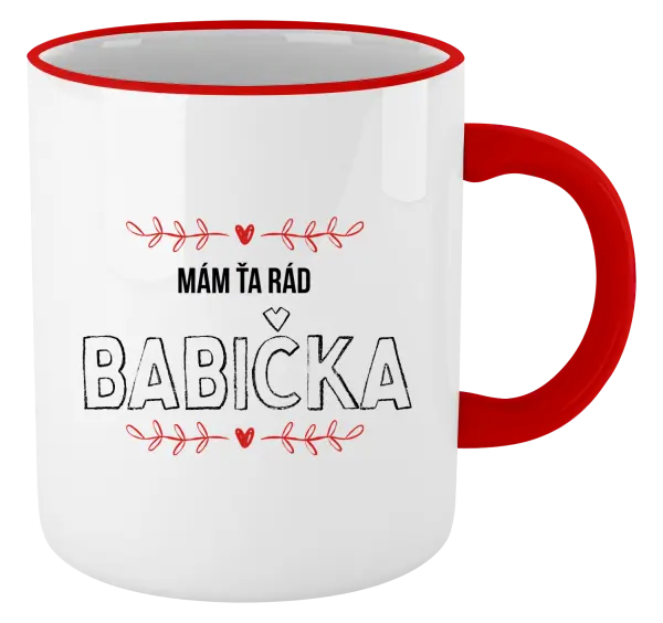 Hrnček Mám ťa rád babička