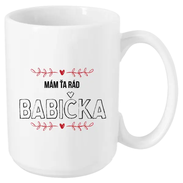 Hrnček Mám ťa rád babička