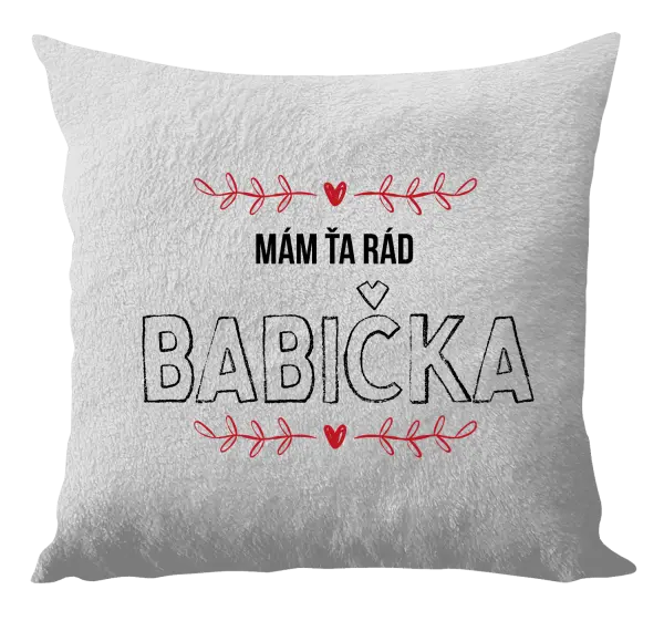 Vankúš Mám ťa rád babička