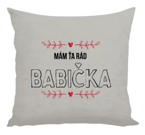 Vankúš Mám ťa rád babička