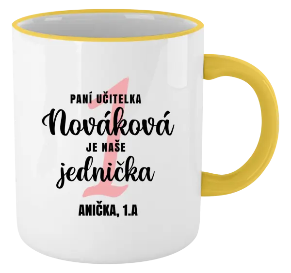 Hrnek Paní učitelka je naše jednička