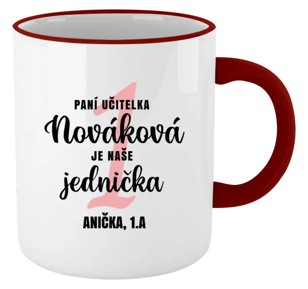 Hrnek Paní učitelka je naše jednička