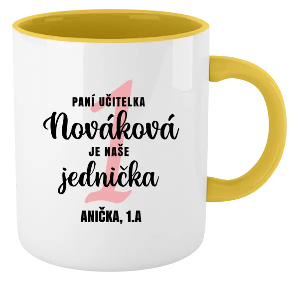 Hrnek Paní učitelka je naše jednička