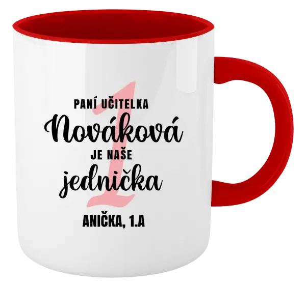 Hrnek Paní učitelka je naše jednička