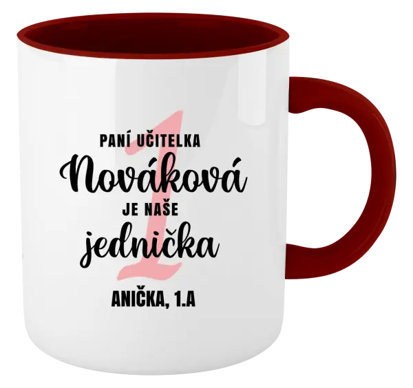 Hrnek Paní učitelka je naše jednička