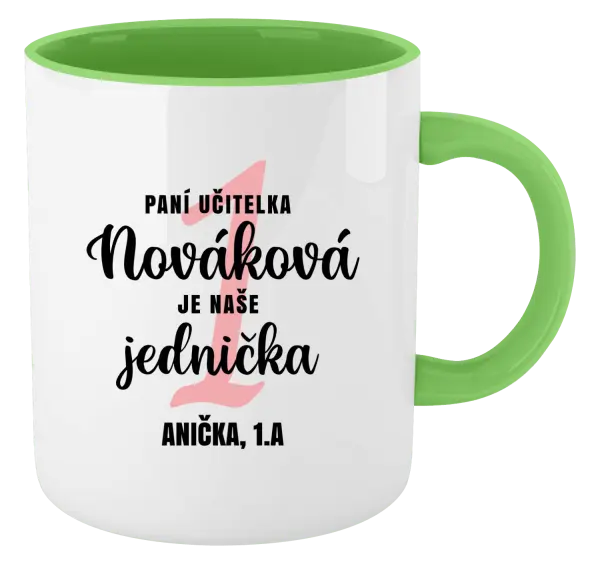 Hrnek Paní učitelka je naše jednička