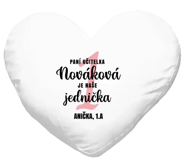 Polštář Paní učitelka je naše jednička