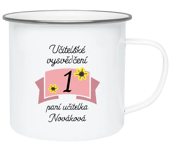 Plecháček Učitelské vysvědčení - kytičky