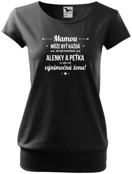 Dámske tričko Mámou může být každá se jmény - kopie