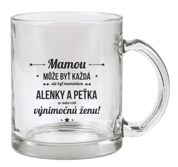 Hrnček Mámou může být každá se jmény - kopie