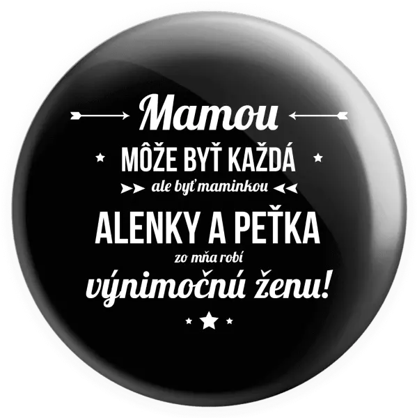 Placka Mámou může být každá se jmény - kopie