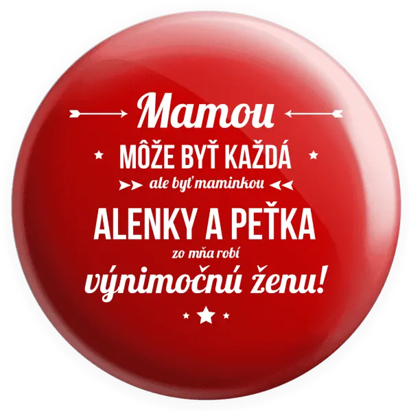 Placka Mámou může být každá se jmény - kopie