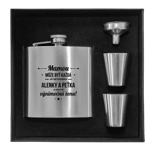 Ploskačka v krabičke Mámou může být každá se jmény - kopie