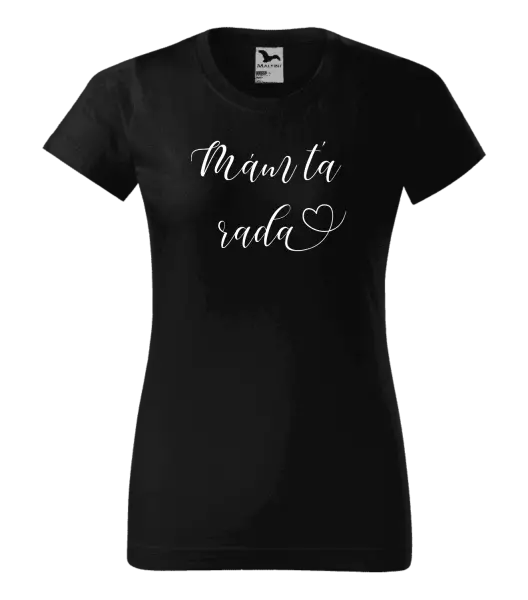 Dámske tričko Mám tě ráda srdíčko - kopie