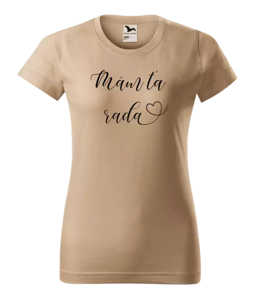 Dámske tričko Mám tě ráda srdíčko - kopie