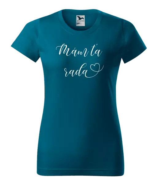 Dámske tričko Mám tě ráda srdíčko - kopie