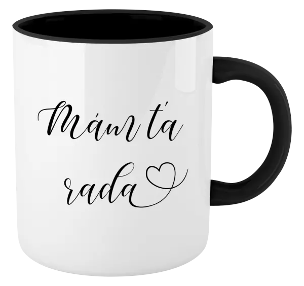 Hrnček  Mám tě ráda srdíčko - kopie