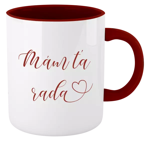 Hrnček  Mám tě ráda srdíčko - kopie