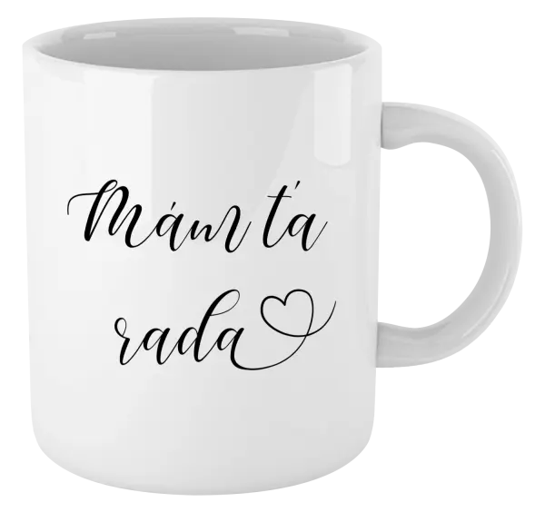 Hrnček Mám tě ráda srdíčko - kopie