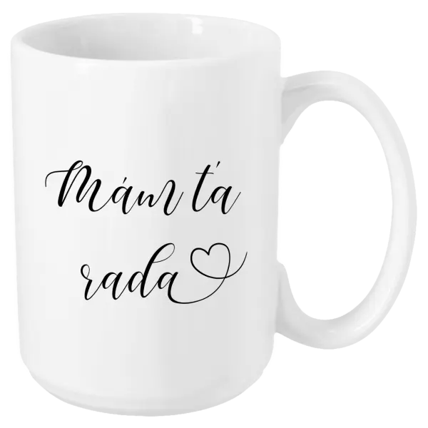 Hrnček Mám tě ráda srdíčko - kopie