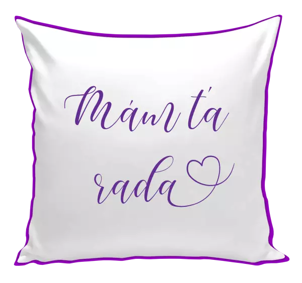 Vankúš Mám tě ráda srdíčko - kopie