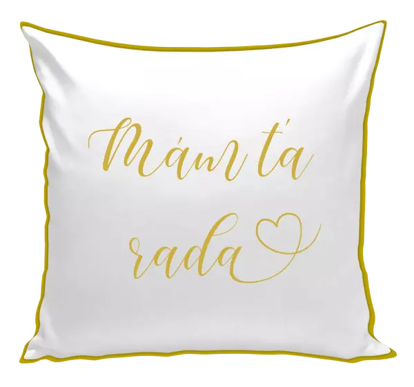 Vankúš Mám tě ráda srdíčko - kopie