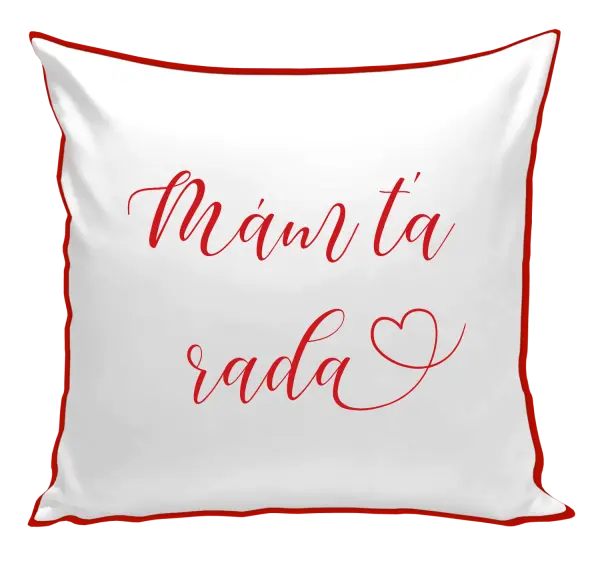 Vankúš Mám tě ráda srdíčko - kopie