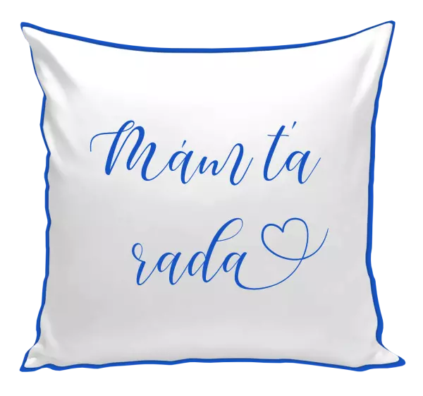 Vankúš Mám tě ráda srdíčko - kopie