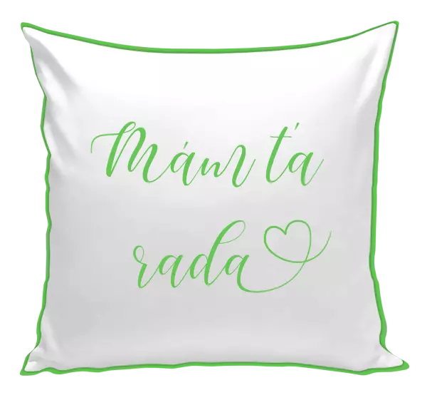 Vankúš Mám tě ráda srdíčko - kopie