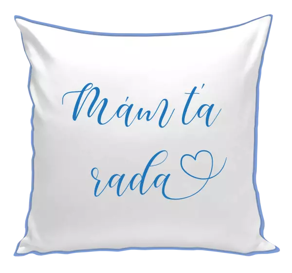 Vankúš Mám tě ráda srdíčko - kopie