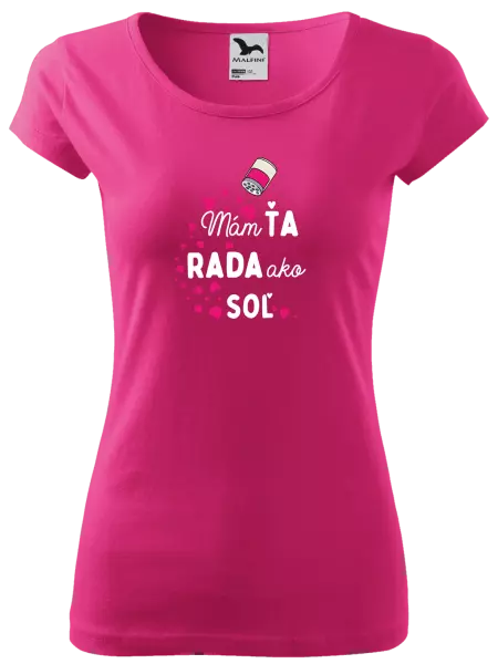 Dámske tričko Mám tě ráda jako sůl - kopie