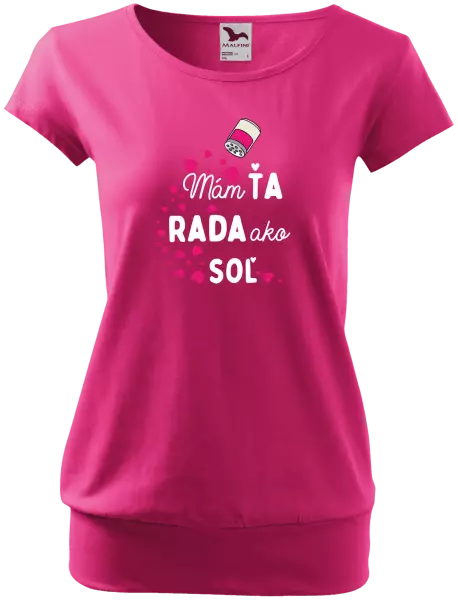 Dámske tričko Mám tě ráda jako sůl - kopie